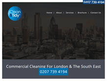 Tablet Screenshot of cleanandtidyuk.com